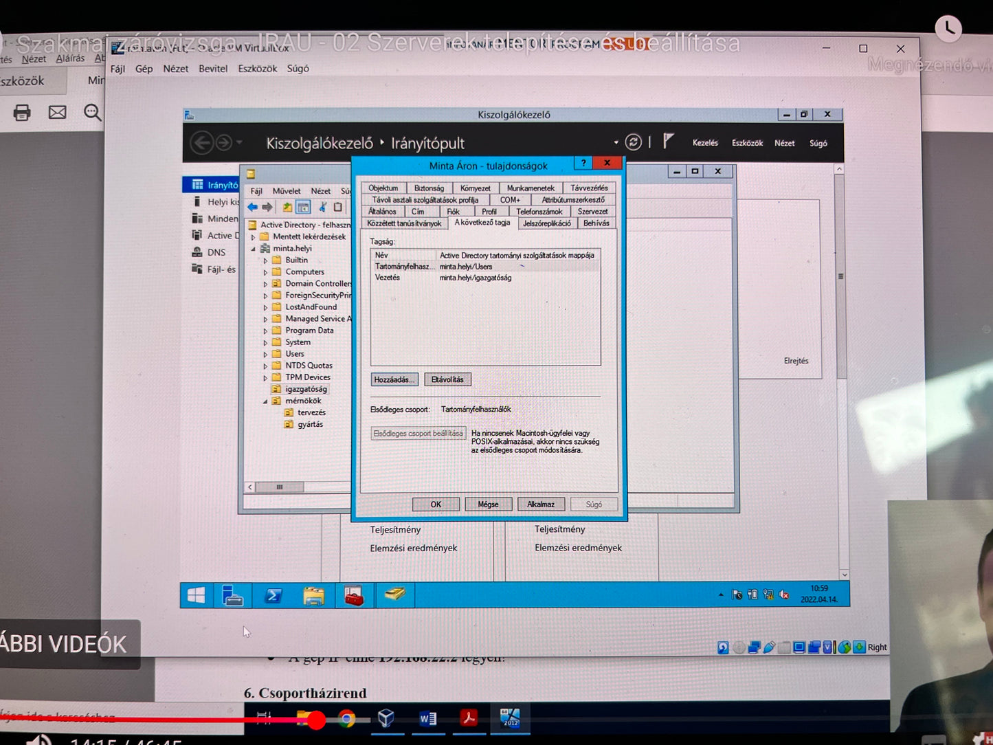 windows feladat