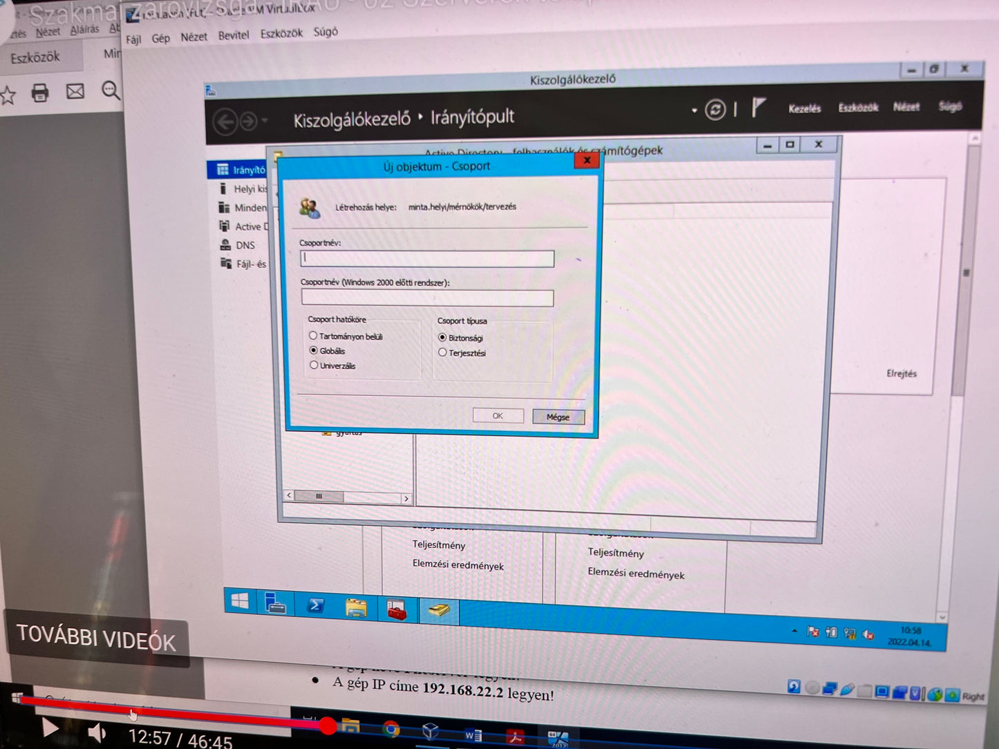 windows feladat