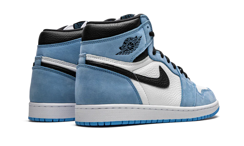 AIR JORDAN 1 RETRO HIGH WHITE UNIVERSITY BLUE BLACK