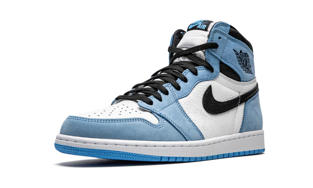 AIR JORDAN 1 RETRO HIGH WHITE UNIVERSITY BLUE BLACK