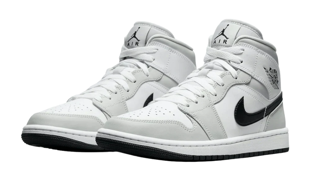 AIR JORDAN 1 MID LIGHT SMOKE GREY