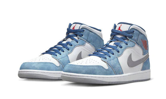 AIR JORDAN 1 MID SE FRANZÖSISCH BLAU HELLSTAHL